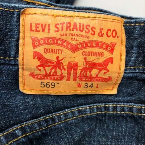 Levi's Shorts Levis Jean Denim Shorts Mens 34 569 Relaxed Fit Di